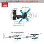 ﻿Suport TV de perete, Barkan 2300.B, Reglabil, 19"- 39", VESA 200 x 200 mm, suporta pana la 25kg, negru BARKAN - 7